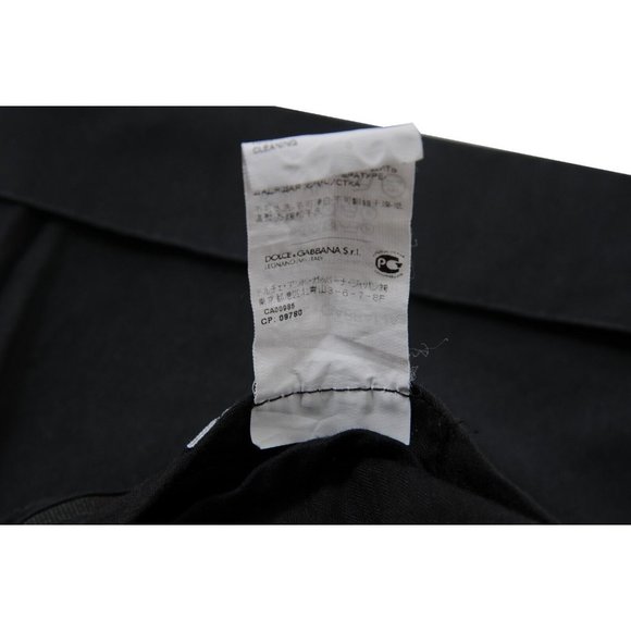 Dolce & Gabbana Mens Shorts Size 46 Small Black Cotton Flat Front Chino Bermuda - Picture 7 of 8